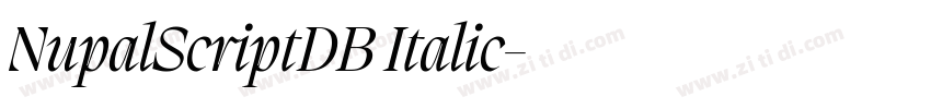 NupalScriptDB Italic字体转换 NupalScriptDB Italic字体转换